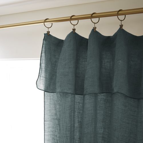 Rideau Ajustable En Lin 140 X 270 Cm Soline Ardoise