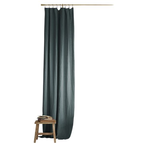 Rideau Ajustable En Lin 140 X 270 Cm Soline Ardoise