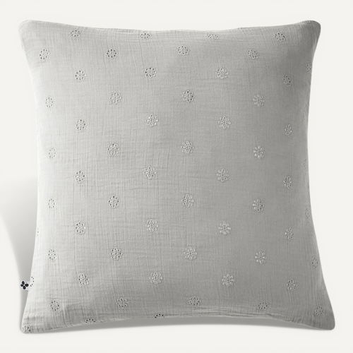 Taie D'oreiller Gaze De Coton 60 X 60 Cm Gaia Boho Nuage