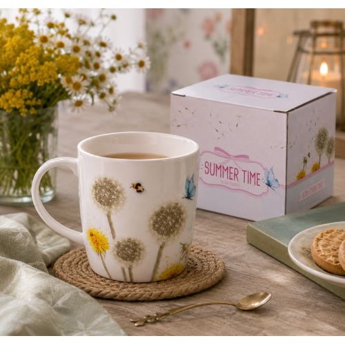 Mug En Porcelaine Pissenlits Collection Jan Pashley