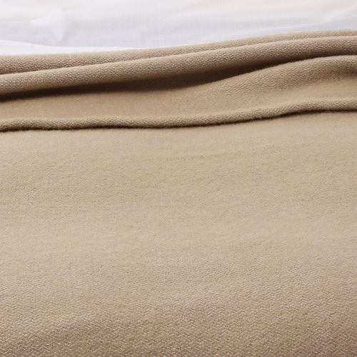 Couverture Chaude 240x260 Marron Taupe En Laine