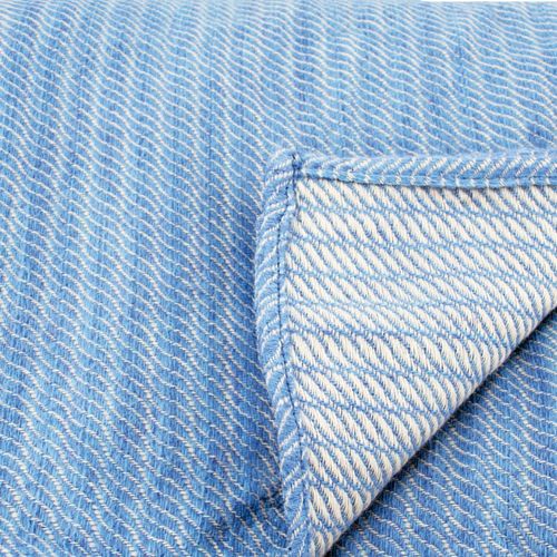 Plaid Evian Eau De Bleu 120 X 180 Cm Bleu Foncé