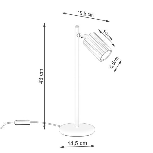 Lampe à Poser Onyx Taupe