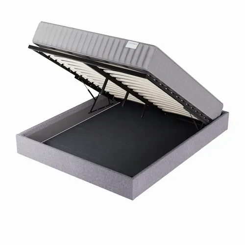 Ensemble 120x190 cm, Lit coffre + Matelas mousse, ép.22cm, accueil mémoire de forme