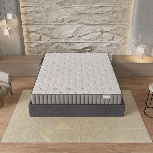 Ensemble 120x190 cm, Lit coffre + Matelas mousse, ép.16cm, accueil mémoire de forme