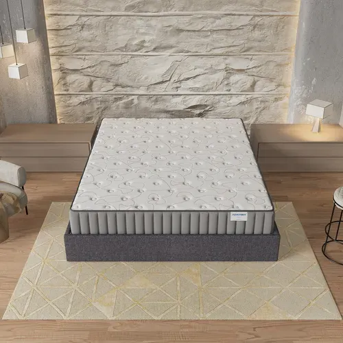 Ensemble 140x200 cm, Lit coffre + Matelas mousse, ép.16cm, accueil mémoire de forme