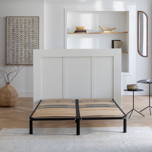 Sommier Cadre à Lattes Métal En Kit 5 Zones Morphologiques 140x190