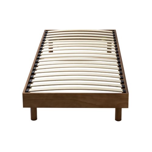 Sommier Kit En Bois Massif 13 Cm Noisette 90x190