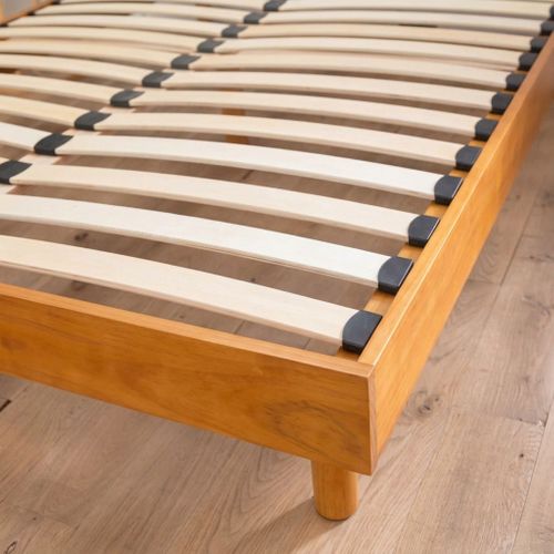 Sommier Kit En Bois Massif 13 Cm Noisette 180x200