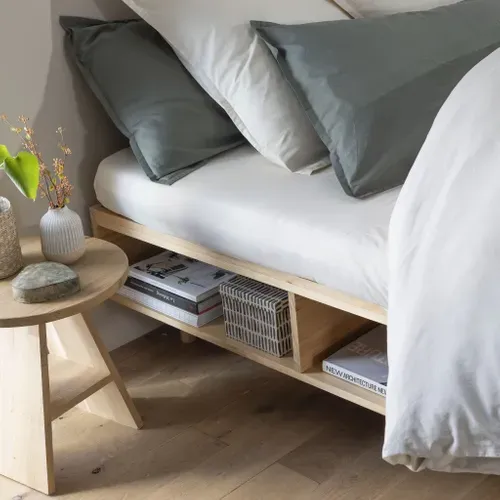Lit En Bois Massif  Avec Rangements 160x200