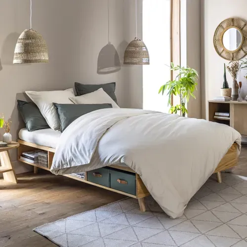 Lit En Bois Massif  Avec Rangements 160x200