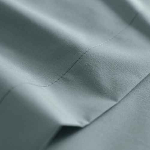 Drap Housse Coton Percale Bleu Bonnet 30 Cm 80x190 Cm