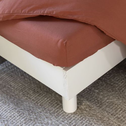 Sommier Kit En Bois Massif 13 Cm Blanc Cassé 140x190