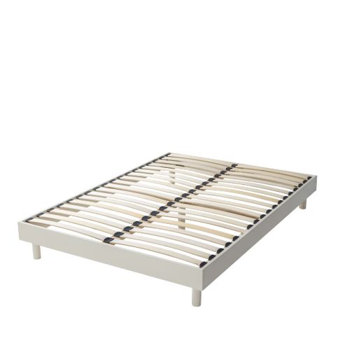 Sommier Kit En Bois Massif 13 Cm Blanc Cassé 140x190