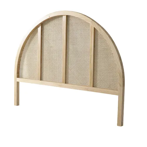 Tête De Lit Cannage Arrondie, Coloris Naturel Anna 140 Cm