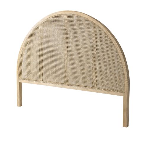 Tête De Lit Cannage Arrondie, Coloris Naturel Anna 160 Cm