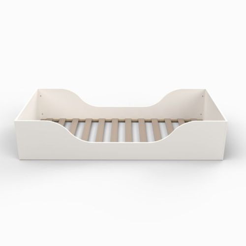 Lit Enfant Inspiration Montessori Au Sol , Coloris Blanc 90x190