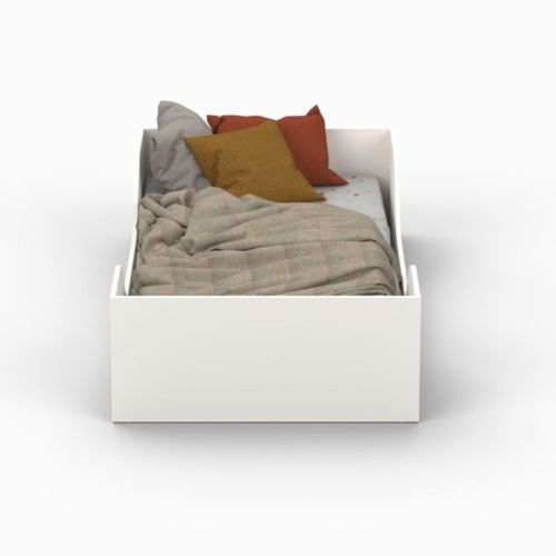 Lit Enfant Inspiration Montessori Au Sol , Coloris Blanc 90x190