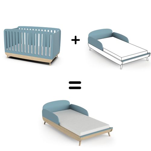 Lit Bébé évolutif 70x140 Blanc