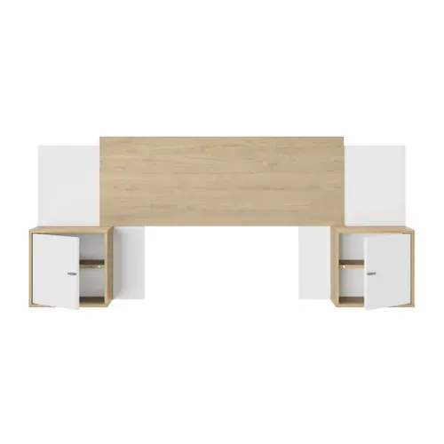 Tête De Lit En Bois Extensible Avec 2 Chevets Alix