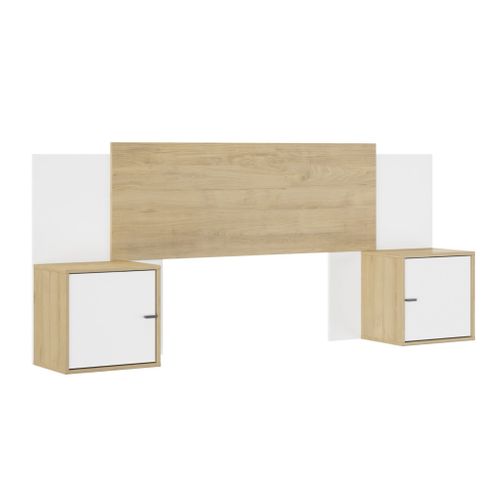 Tête De Lit En Bois Extensible Avec 2 Chevets Alix