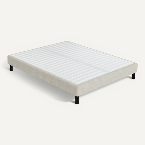 Sommier Déco Tapissier En Kit 18 Cm 140x190 Cm Crème