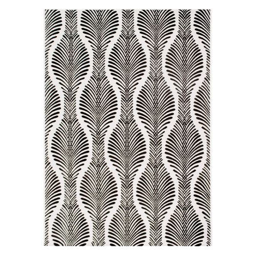 Tapis 160x230 cm GINA Noir vue de face