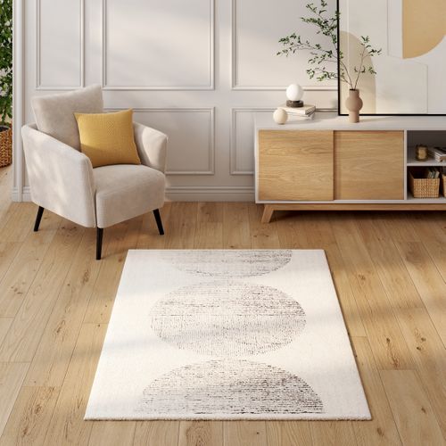 Tapis 120x170 cm BETTY Ecru vue d'ambiance 1