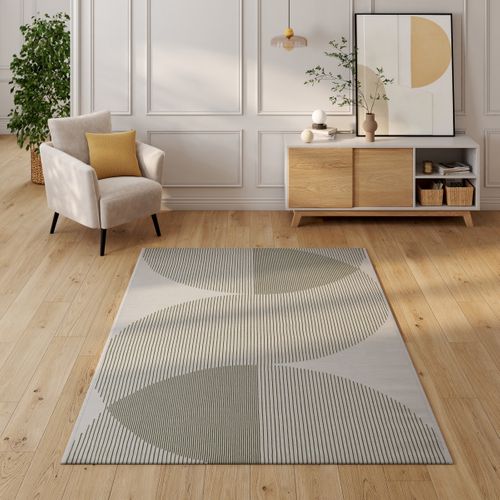 Tapis 160x230 cm GIULIA Kaki vue d'ambiance 1