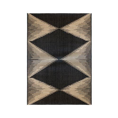 Tapis 160x230 cm FLOREN Noir vue de face