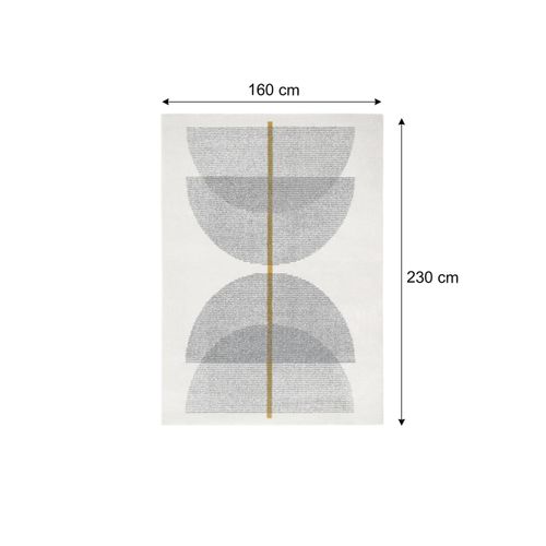 Tapis 160x230 cm VINCE Jaune