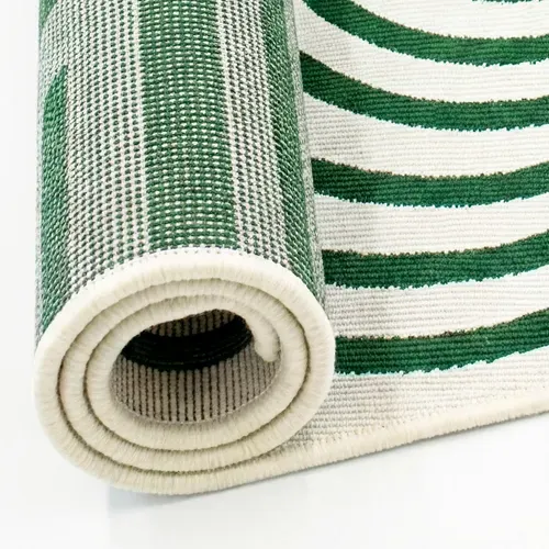 Tapis Ø 120 cm SPIRAL Kaki vue accessoires