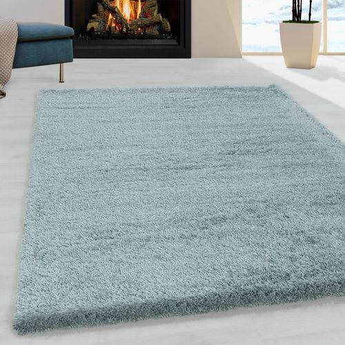 Tapis Confortable Fluffy Bleu 240x340 Cm