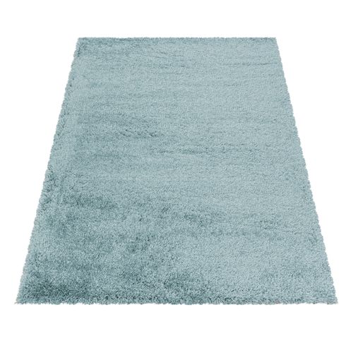 Tapis Confortable Fluffy Bleu 240x340 Cm