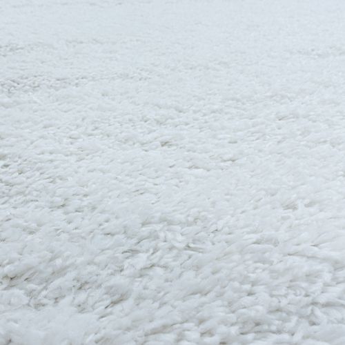 Tapis Confortable Fluffy Blanc 60x110 Cm