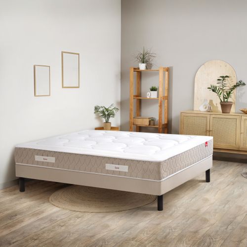 Matelas ressorts 160x200 cm EPEDA CLEMAE 2 avec latex ép.25 cm