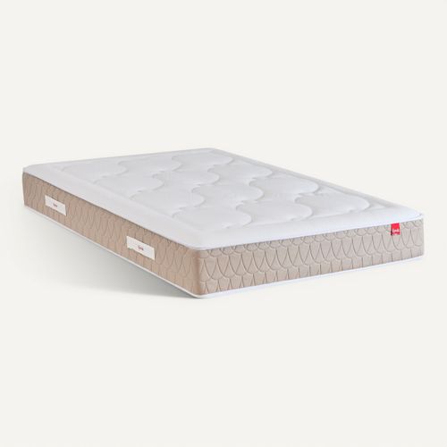Matelas ressorts 120x190 cm EPEDA CLEMAE 2 avec latex ép.25 cm vue 3/4