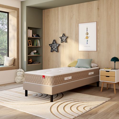 Matelas ressorts 80x200 cm EPEDA CLEMAE 2 avec latex ép.25 cm vue d'ambiance 1