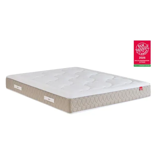 Matelas ressorts 200x200 cm EPEDA CLEMAE 2 avec latex 2 ép.25 cm