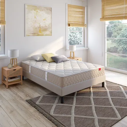 Matelas ressorts 140x190 cm avec mémoire de forme EGERIE 3 ép.24 cm