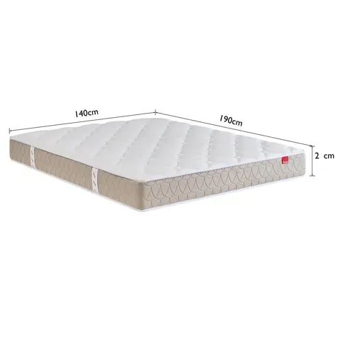 Matelas ressorts 140x190 cm avec mémoire de forme EGERIE 3 ép.24 cm