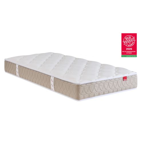 Matelas ressorts 80x200 cm avec mémoire de forme EGERIE 3 ép.24 cm vue 3/4