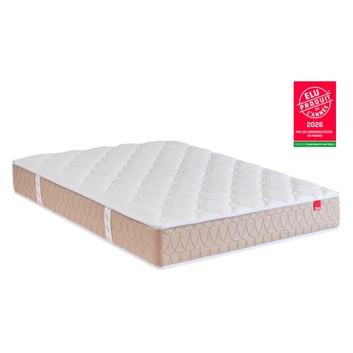 Matelas ressorts 120x200 cm avec mémoire de forme EGERIE 3 ép.24 cm vue 3/4