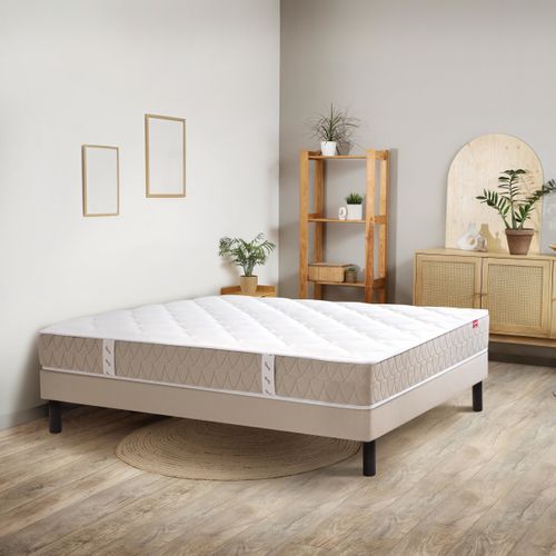 Matelas ressorts 140x200 cm avec mémoire de forme EGERIE 3 ép.24 cm vue d'ambiance 1