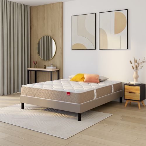 Matelas ressorts 160x200 cm EGERIE 3 à mémoire de forme ép.24 cm