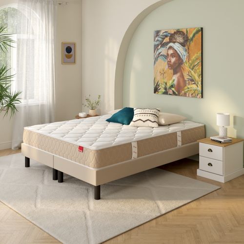 Sommier bronze 2x80x210 cm EPEDA EGERIE 3 MEDIUM vue d'ambiance 1