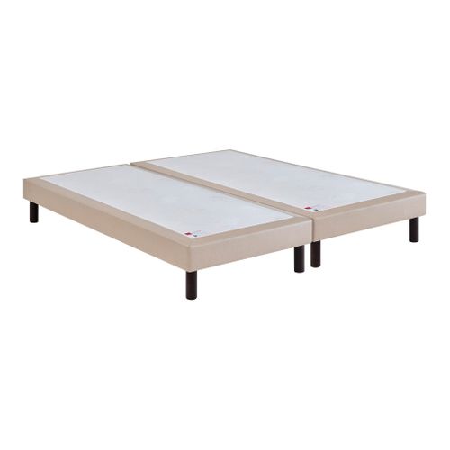 Sommier bronze 2x80x210 cm EPEDA EGERIE 3 MEDIUM vue 3/4