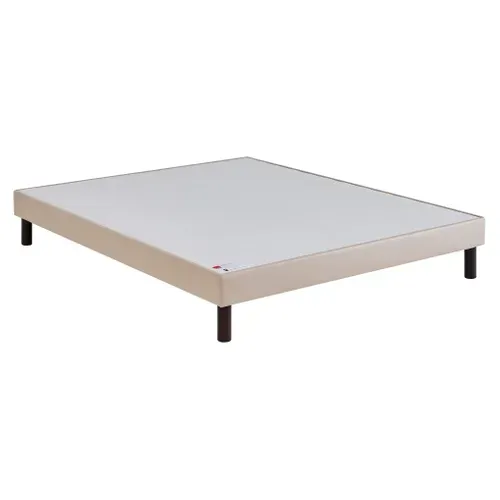 Sommier bronze 140x190 cm EPEDA BOMBA FERME vue 3/4