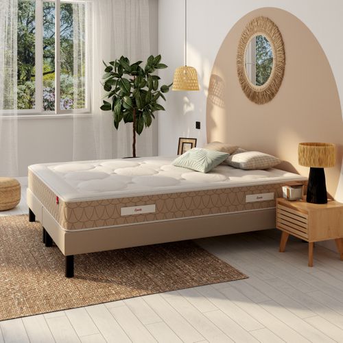 Sommier bronze 2x80x200 cm EPEDA BOMBA FERME vue d'ambiance 1