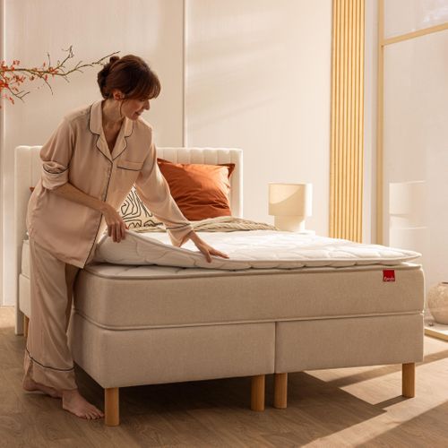 Surmatelas Moelleux Harmonie Soutien Mi-ferme 140x190 - 2 Personnes - Accueil Moelleux